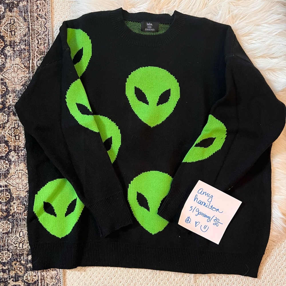 Dressed in LaLa alien knit